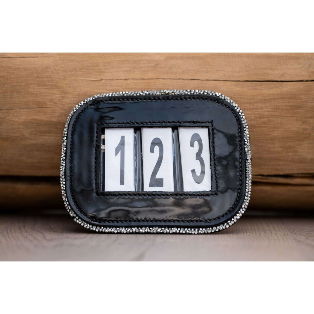 HB Start Number Shine with Glitter Black/Silver Glitter