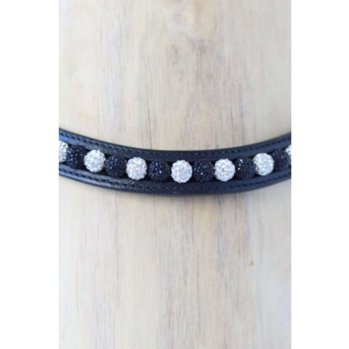 HB Showtime Browband Flower Stones Black