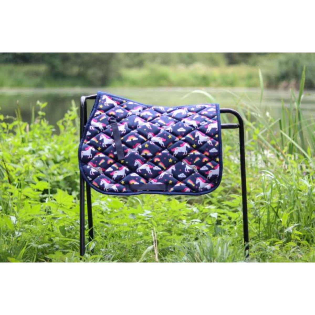 HB Saddlepad Unicorn Shetland Navy