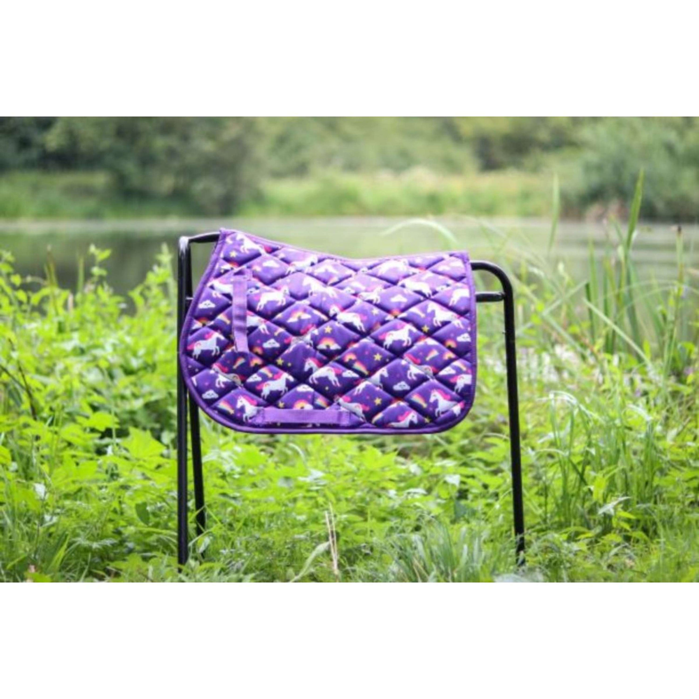 HB Saddlepad Unicorn Shetland Purple