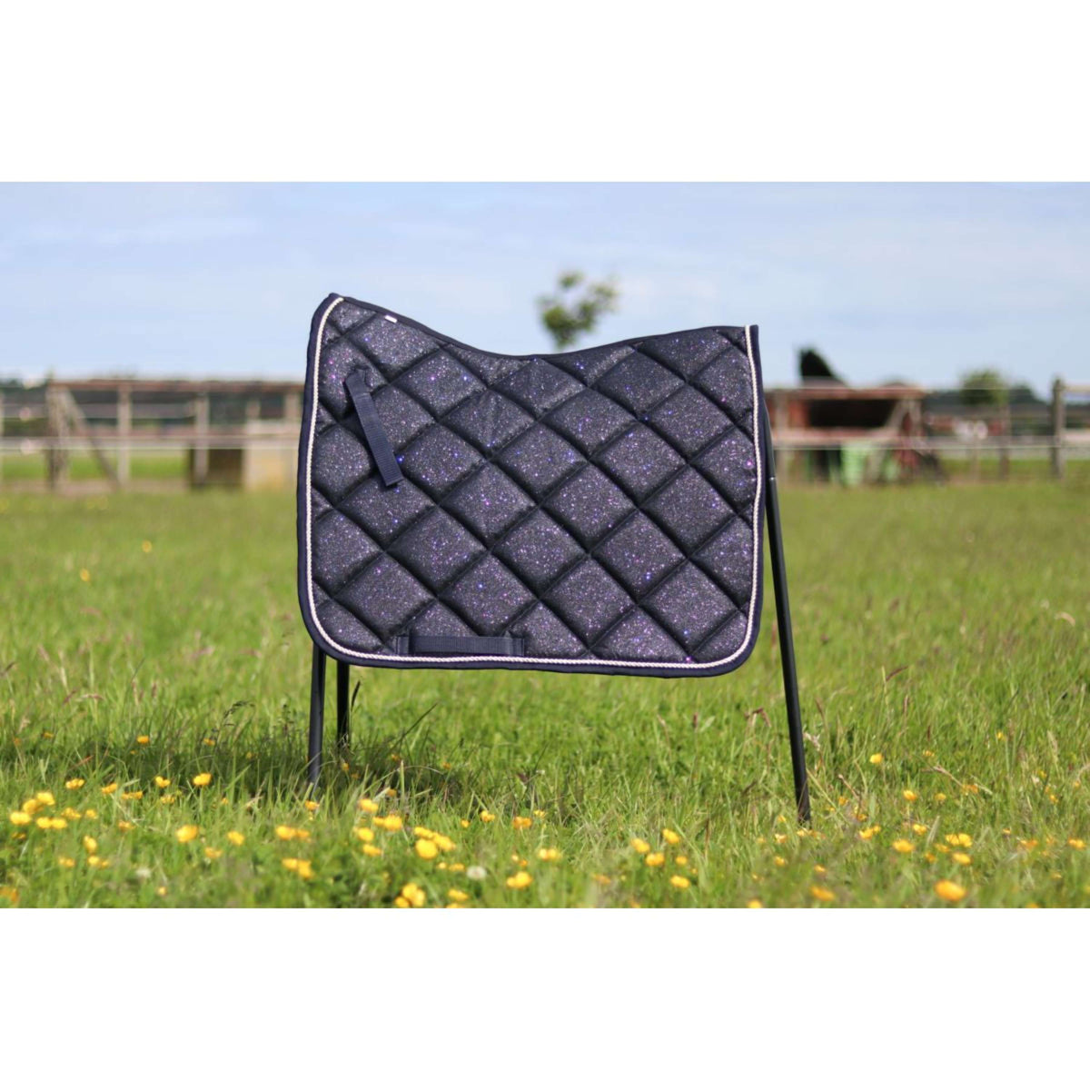 HB Saddlepad Sparkling Glitter Jumping Navy