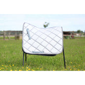 HB Saddlepad Sparkling Glitter Dressage Silver