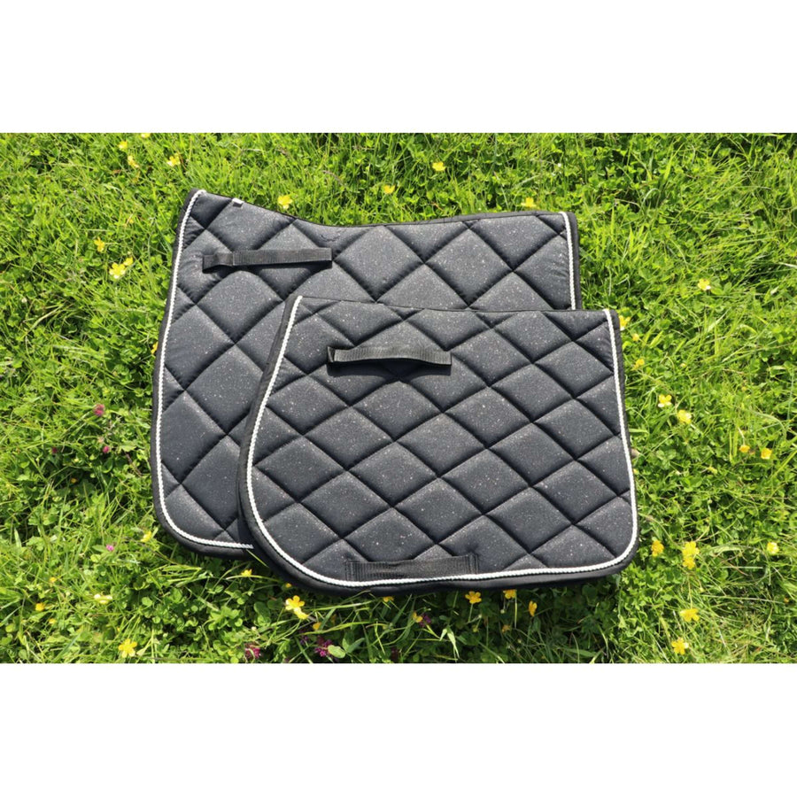 HB Saddlepad Sparkling Glitter Jumping Black