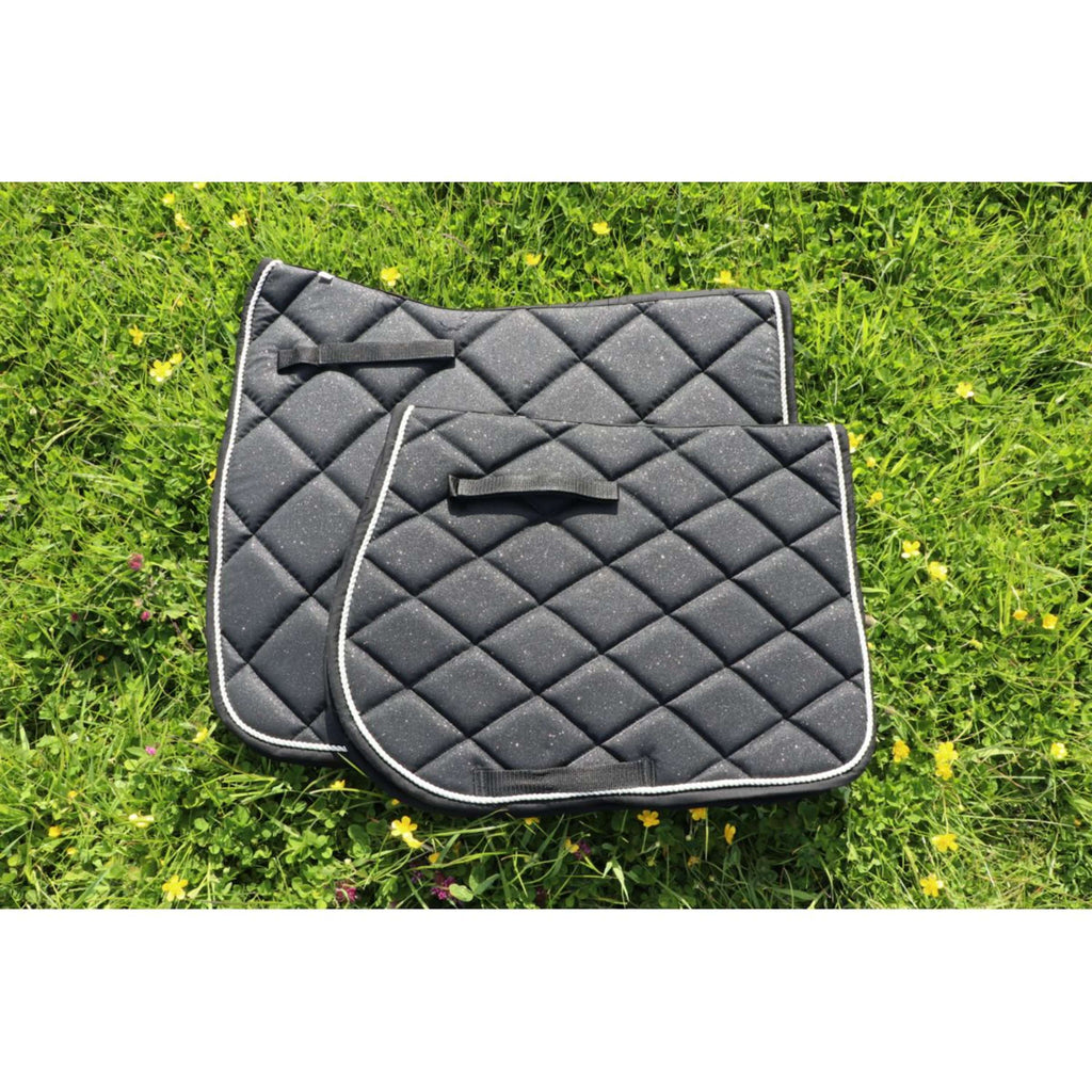 HB Saddlepad Sparkling Glitter Jumping Black