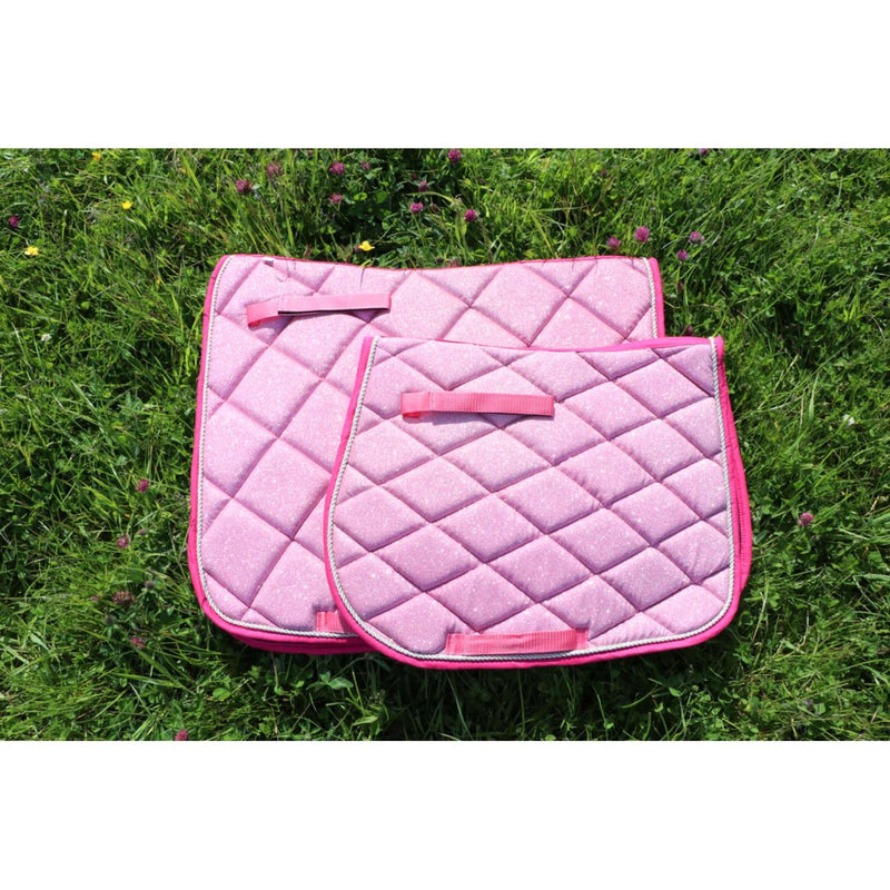 HB Saddlepad Sparkling Glitter Jumping Pink