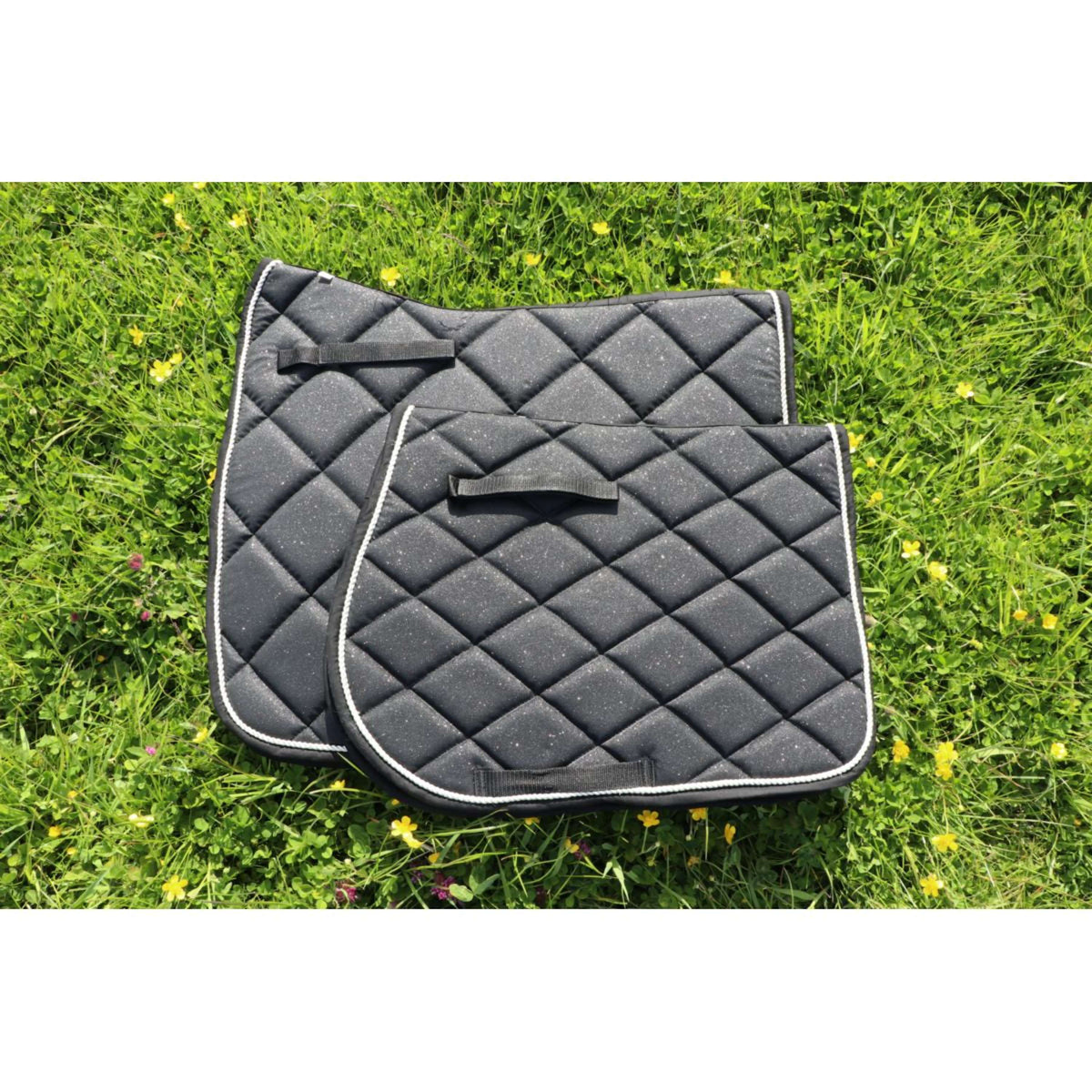 HB Saddlepad Sparkling Glitter Jumping Black