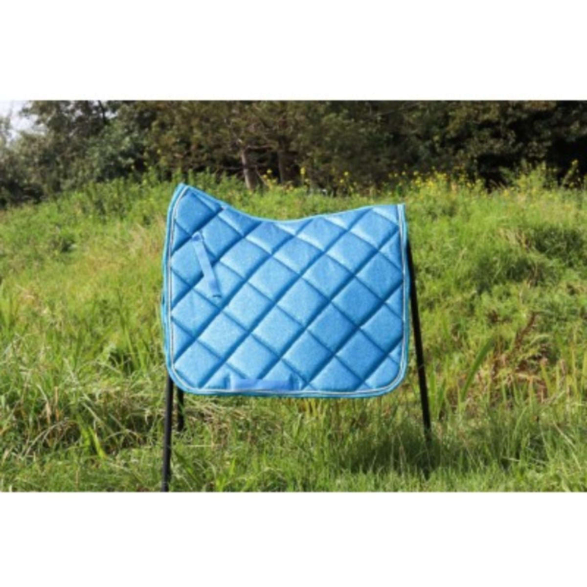 HB Saddlepad Sparkling Glitter Dressage Sea Blue