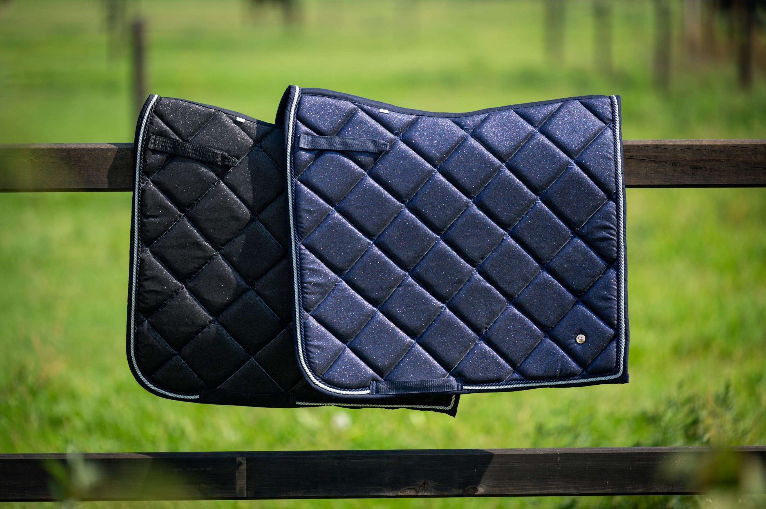 HB Saddlepad Dressage Showtime with Logo Black