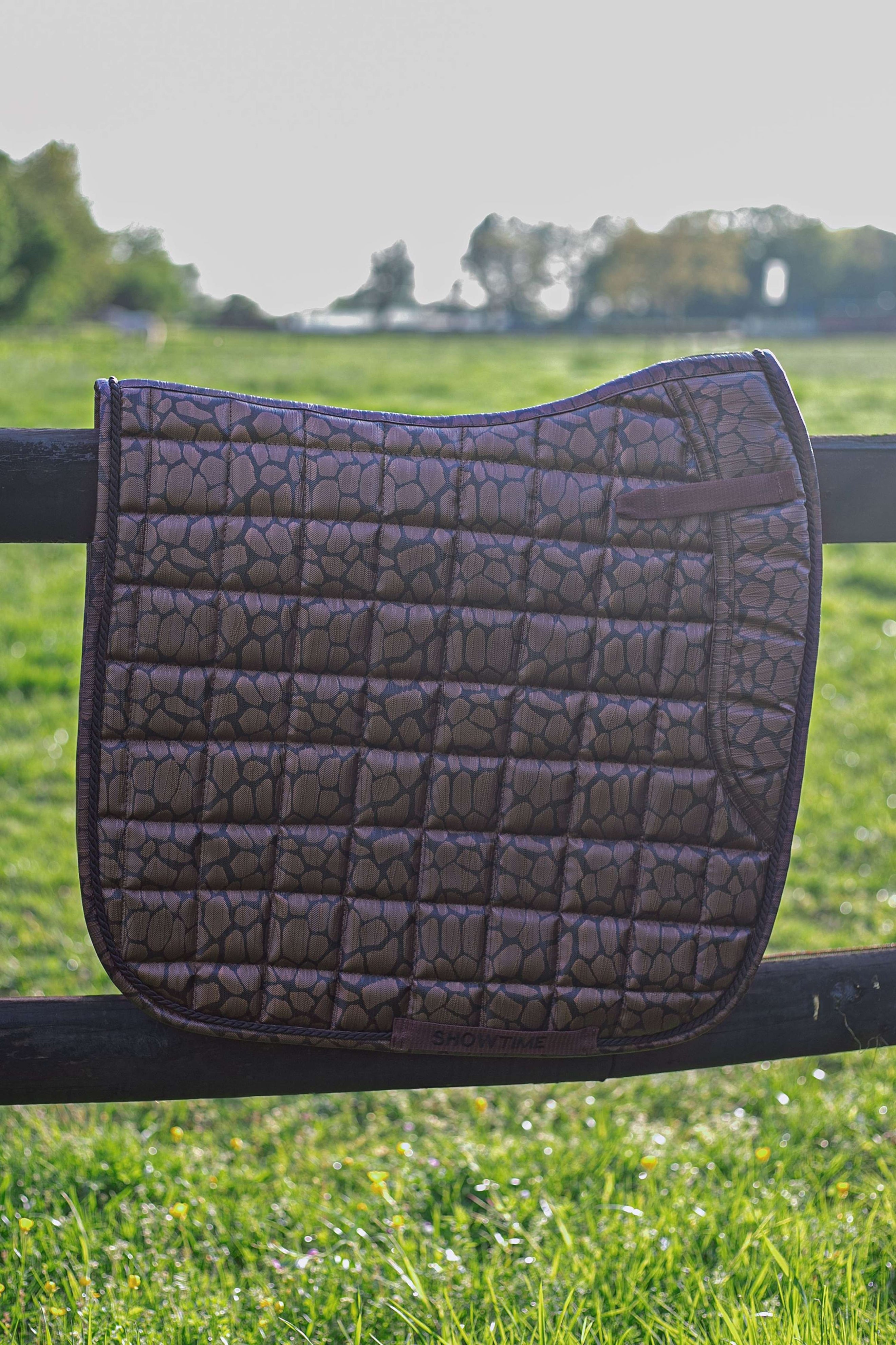 HB Saddlepad Dressage Snake Brown