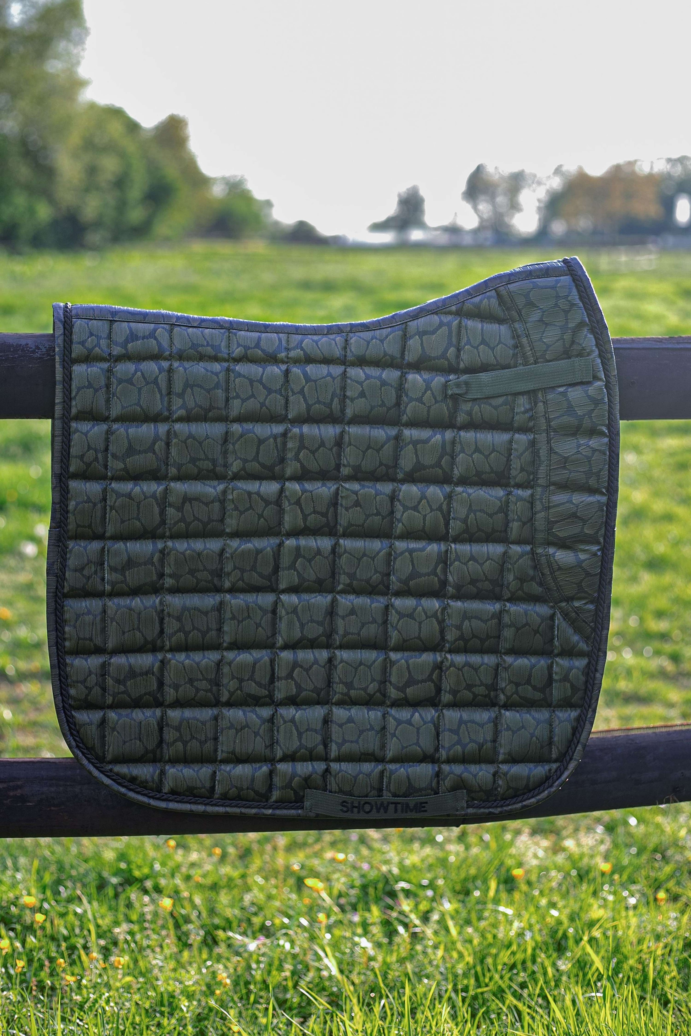 HB Saddlepad Dressage Snake Olive Green