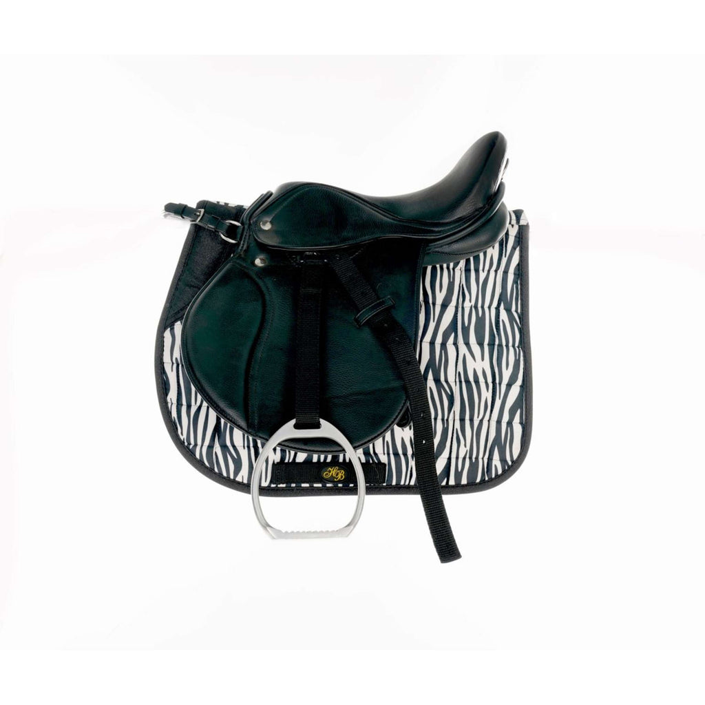 HB Saddlepad Zebra General Purpose Black/White