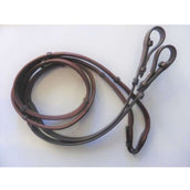 HB Showtime Reins Soft Leather with Stoppers Brown