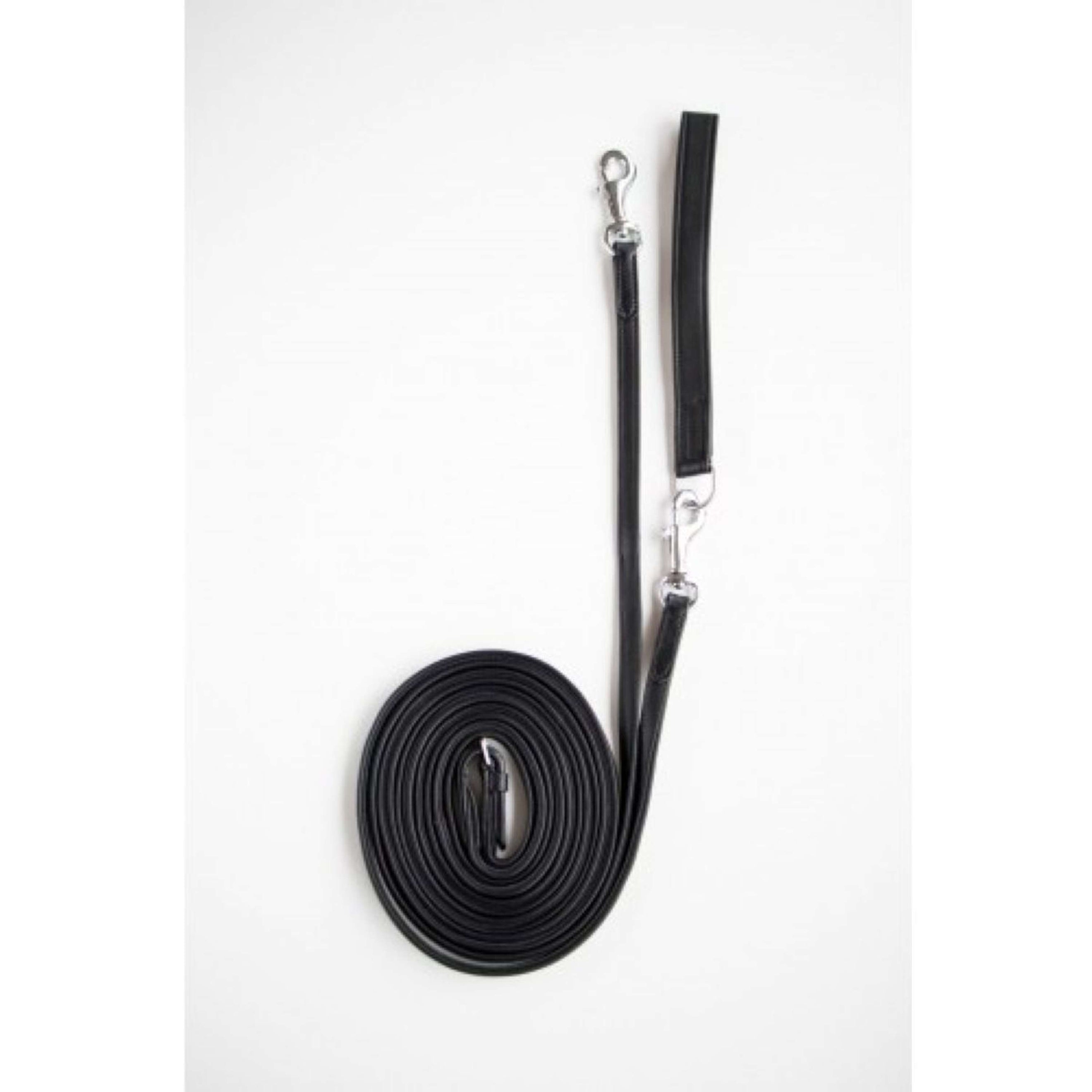 HB Showtime Draw Reins Soft Leather Black