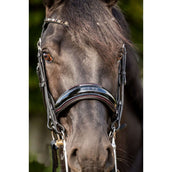 HB Double Bridle Special for You Black/Burgundy