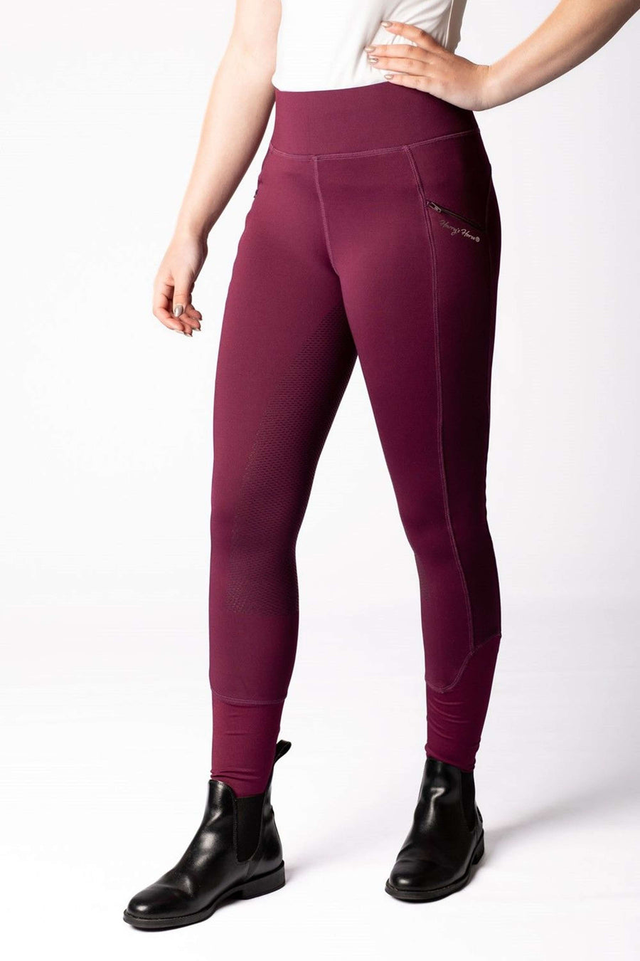 Harry's Horse Riding Legging Avatar Full Grip Bordeaux