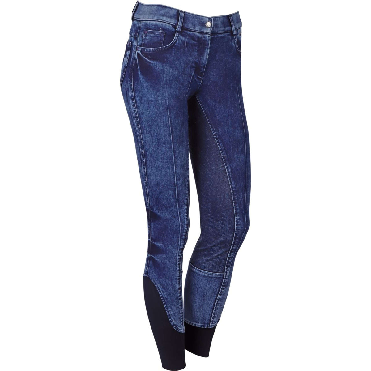 Harry's Horse Breeches Just Ride Lavender Denim Full Grip Navy