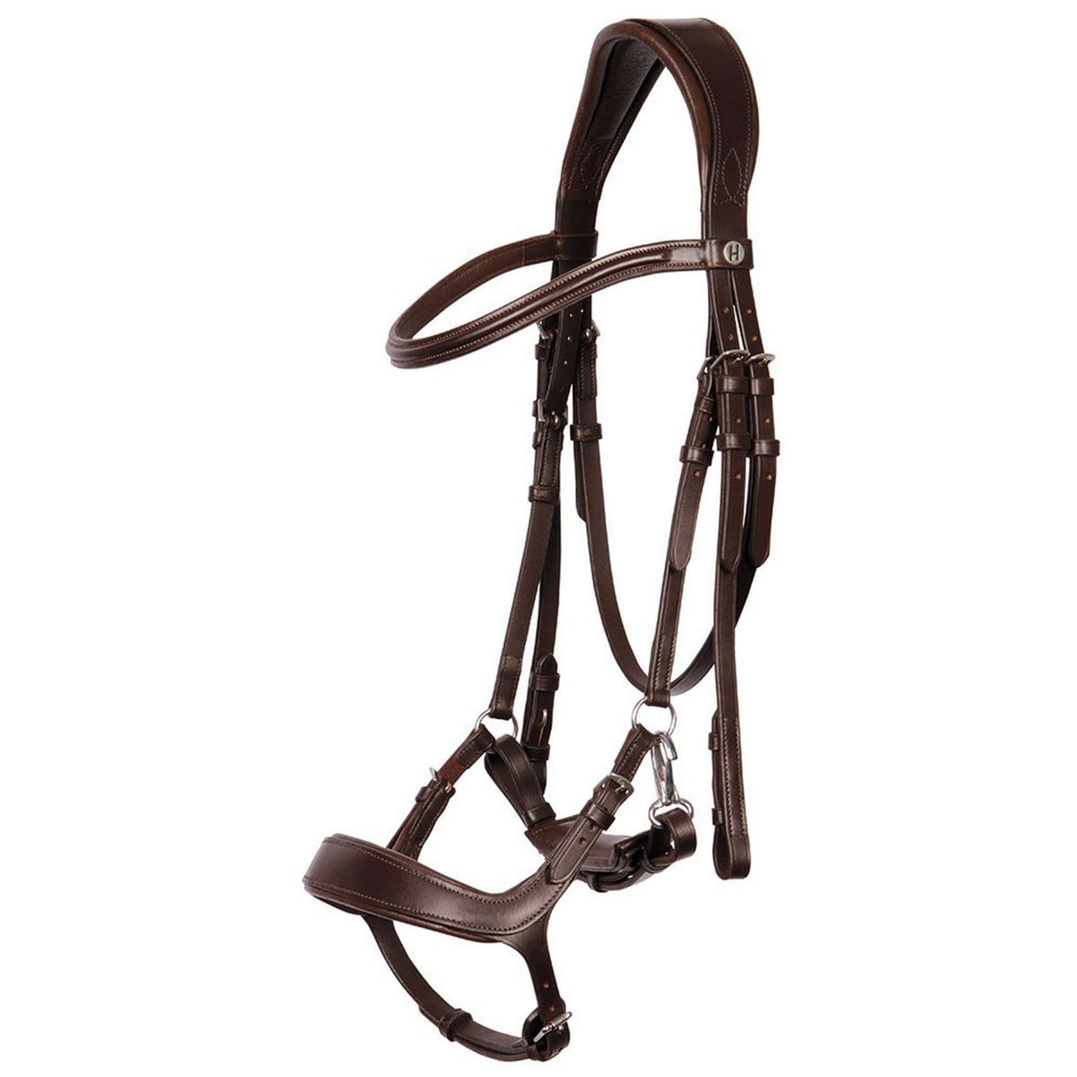 Harry's Horse Bridle Release with an Adjustable Noseband Brown