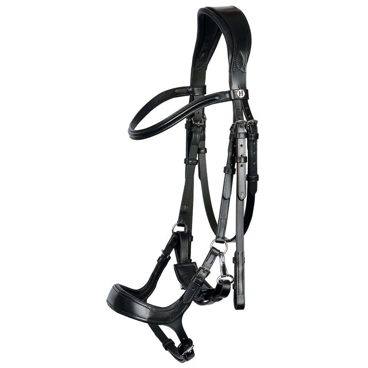 Harry's Horse Bridle Release with an Adjustable Noseband Black