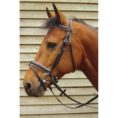 Harry's Horse Bridle Luxury Combined Noseband White