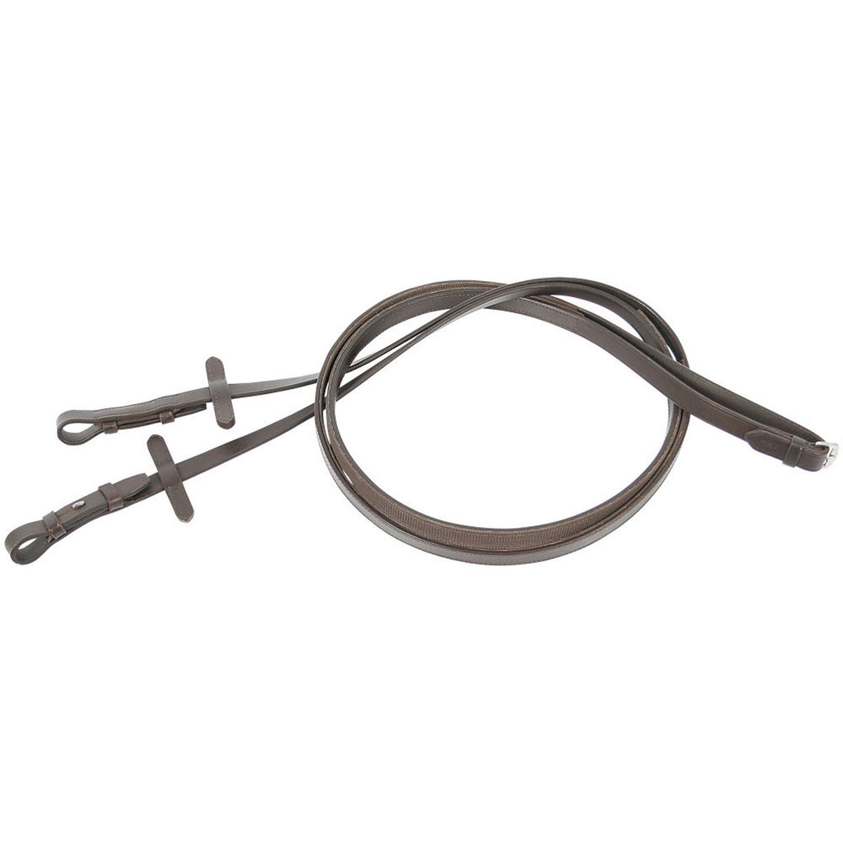 Harry's Horse Leather Reins with Rubber Side Brown