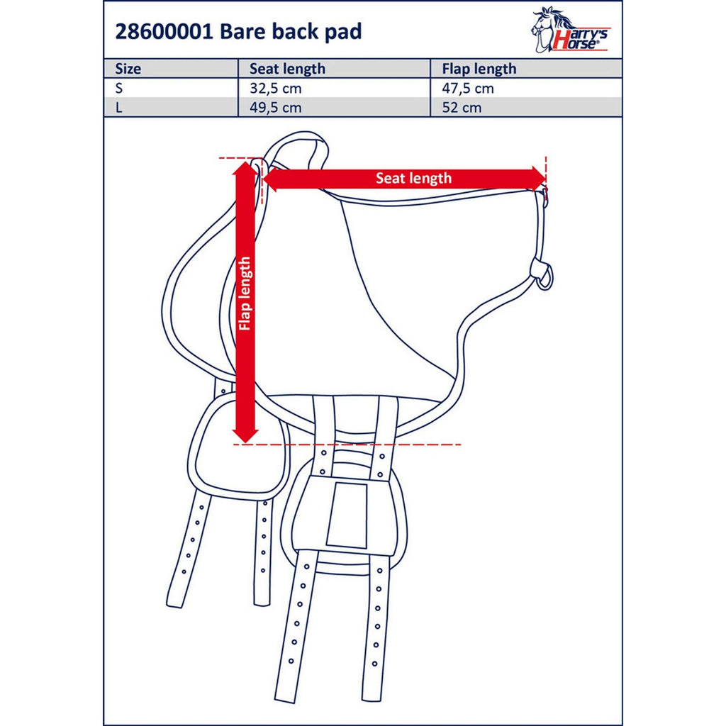 Harry's Horse Bareback Pad Black