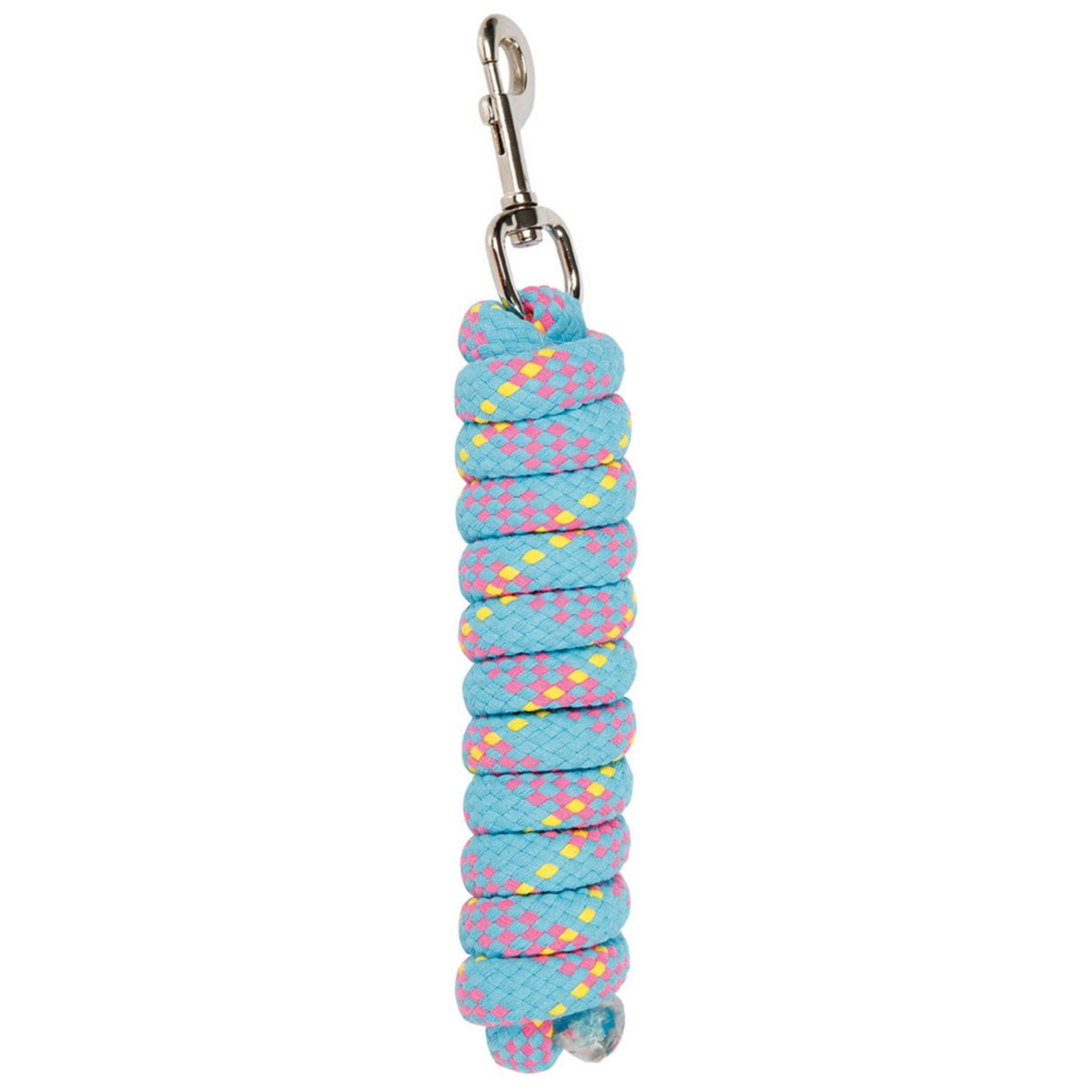 Harry's Horse Mounty Leadrope Snap Hook Blue/Pink/Yellow