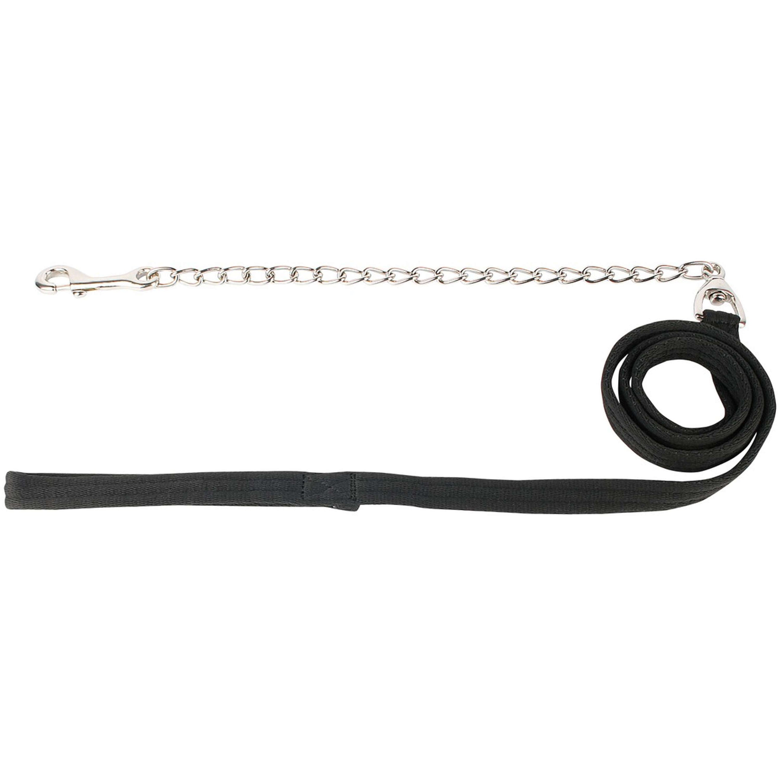 Harry's Horse Leadrope with Chain Black Harry's Horse Leadrope with Chain Black