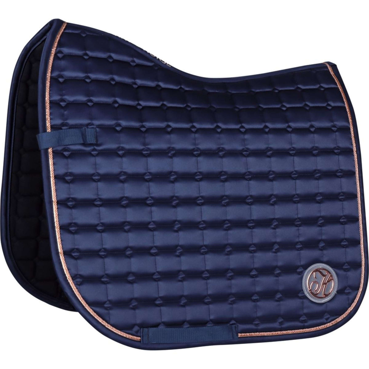 Harry's Horse Saddlepad Reverso Satin III Dressage Navy