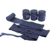 Harry's Horse Bandages Elastic with Fleece Navy