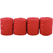 Harry's Horse Bandages Fleece 4 Pieces Red