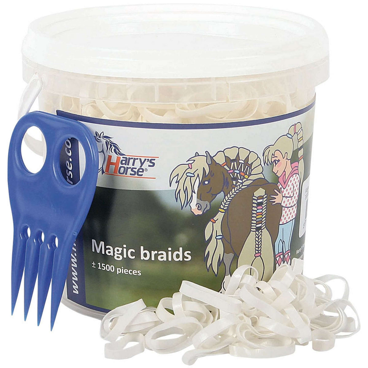 Harry's Horse Magic Braids Bucket White