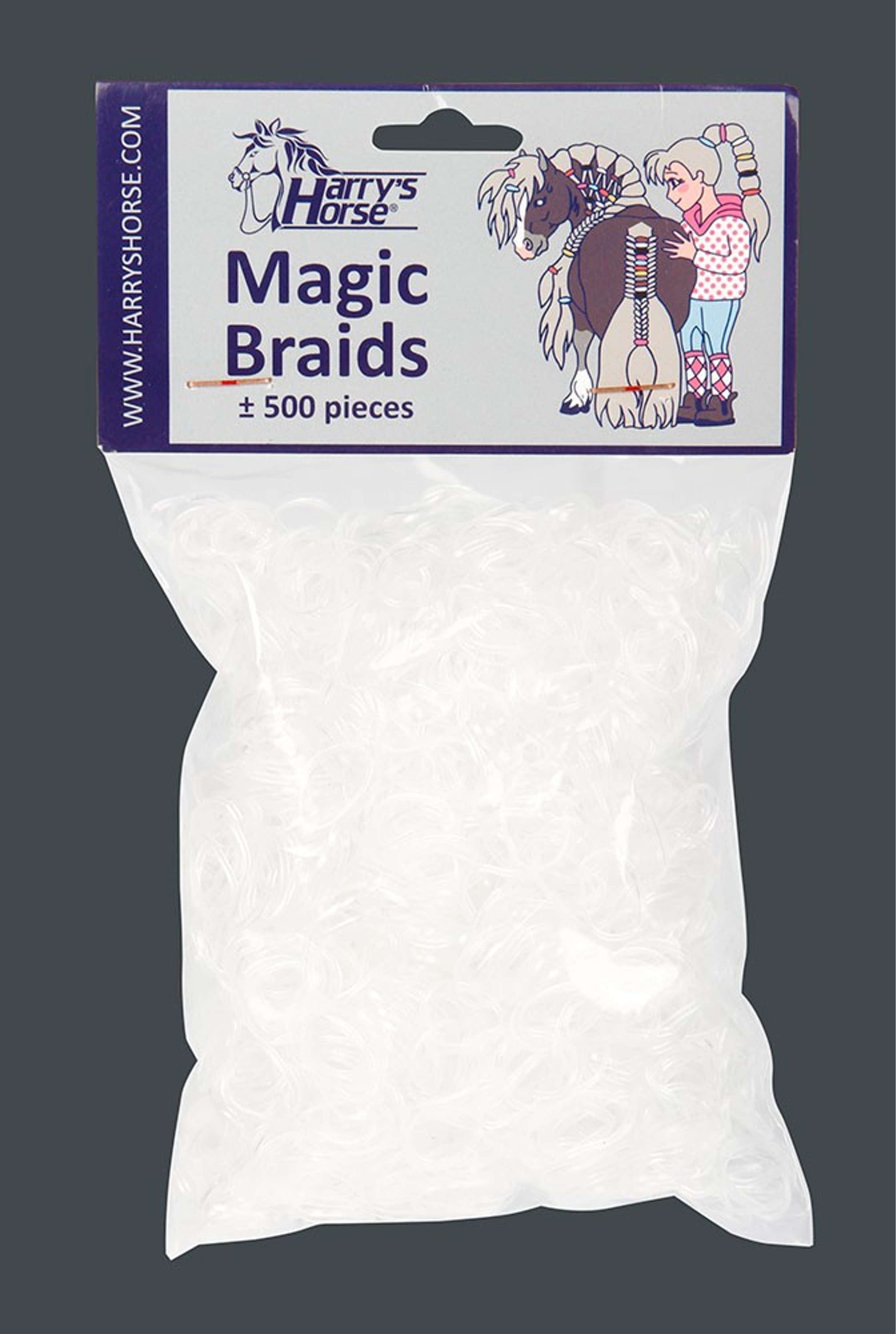 Harry's Horse Mane Bands Magic Braids Transparant