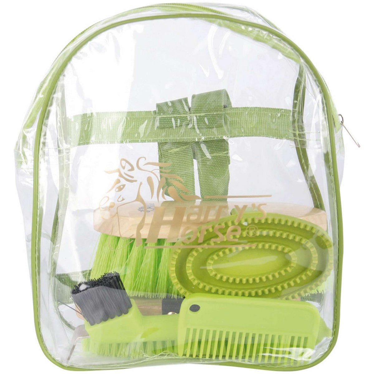 Harry's Horse Backpack Grooming Kit Green