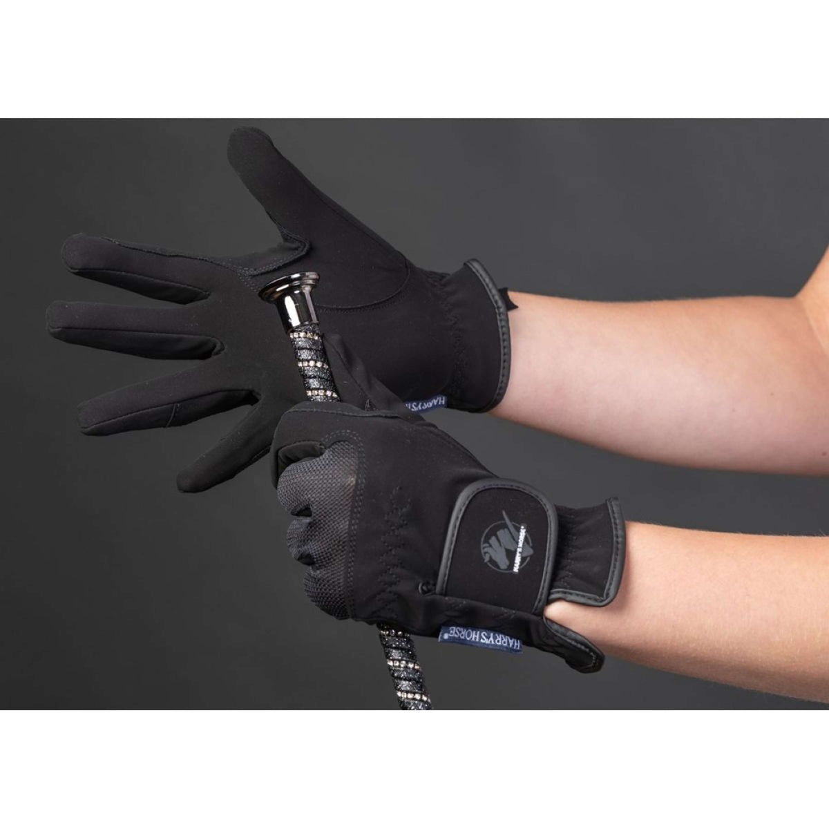 Harry's Horse Mesh Domy Glove Black