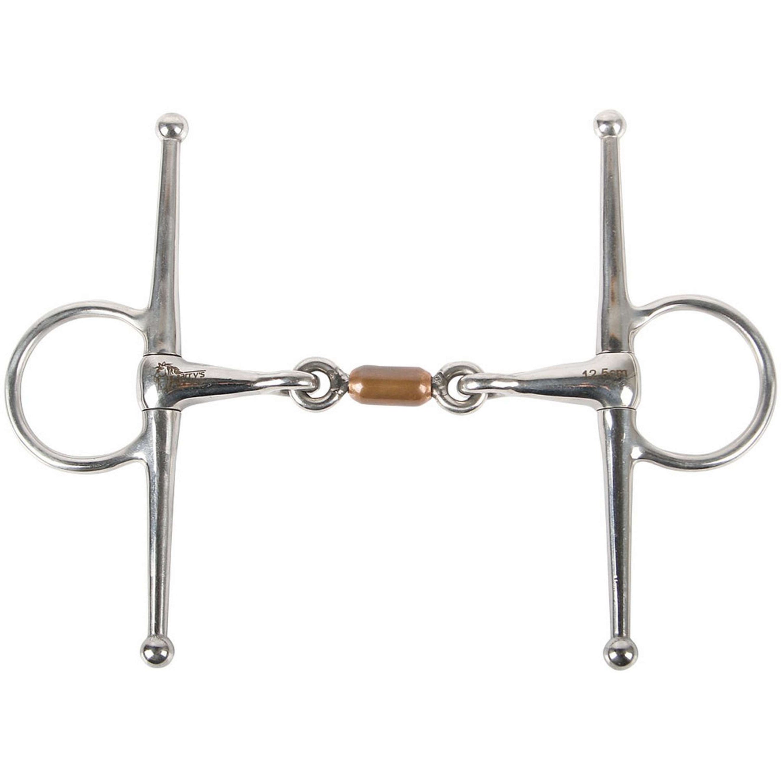 Harry's Horse Full Cheek Snaffle French Mouth Copper Scroll