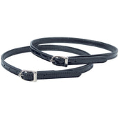 Harry's Horse Leather Spur Straps Lacquer Black