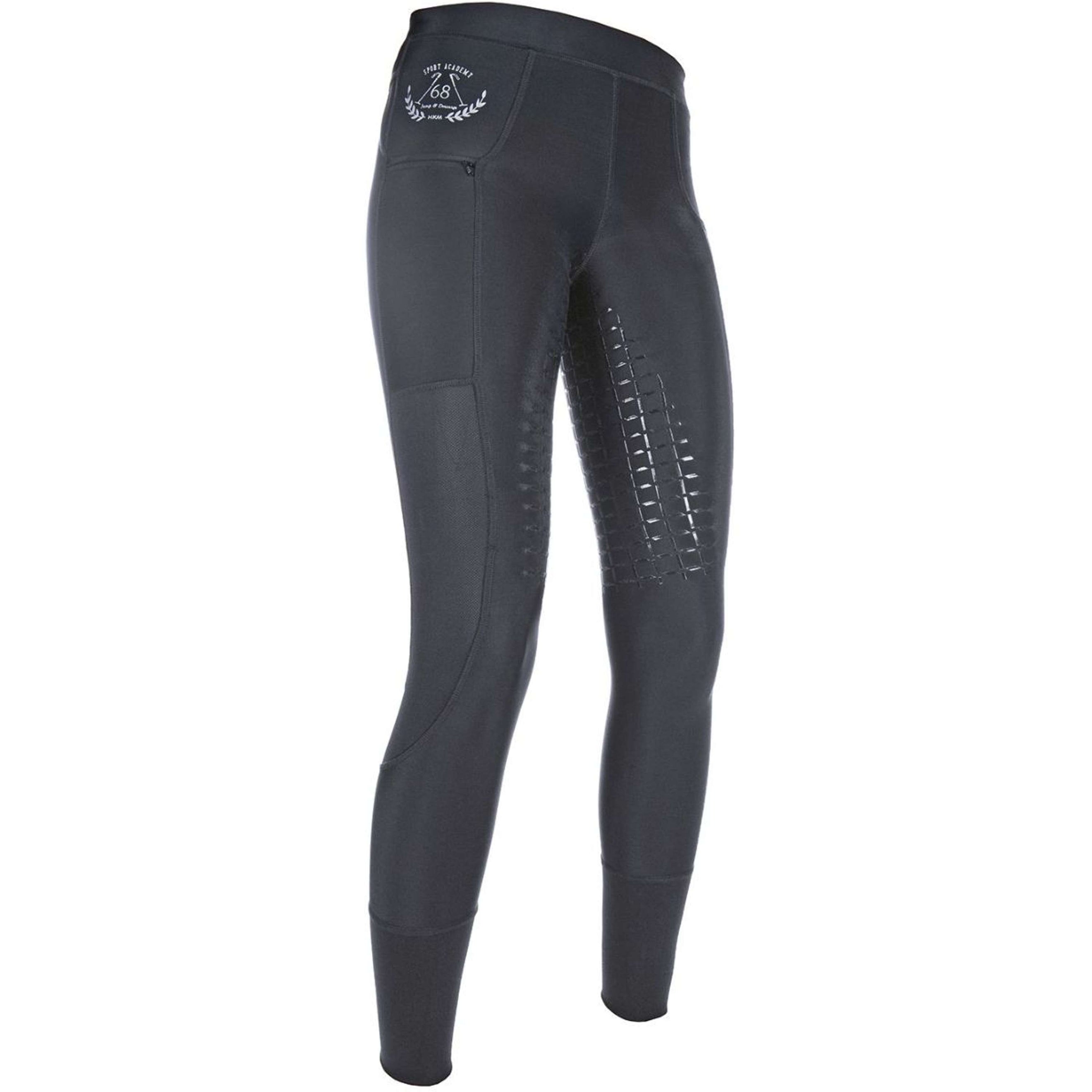 HKM Riding Legging Mesh Silicon Seat Black