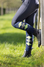 HKM Riding Socks Cardiff Set of 3 Marineblue /olivegreen