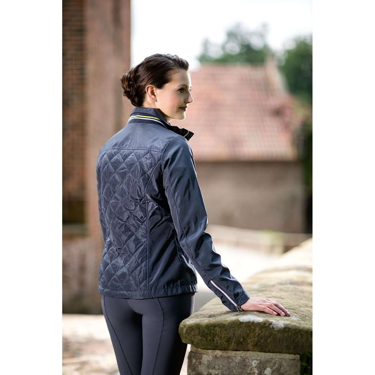 Lauria Garrelli Riding Jacket Limoni Quilt Graphite