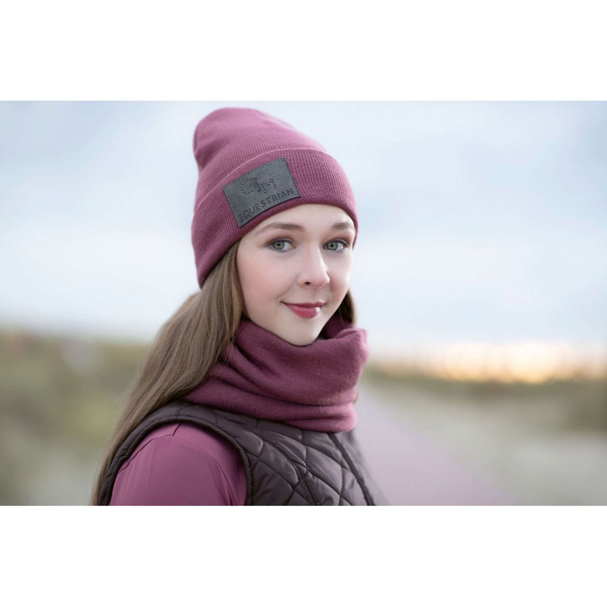 HKM Scarf Velluto Gloss Bordeaux