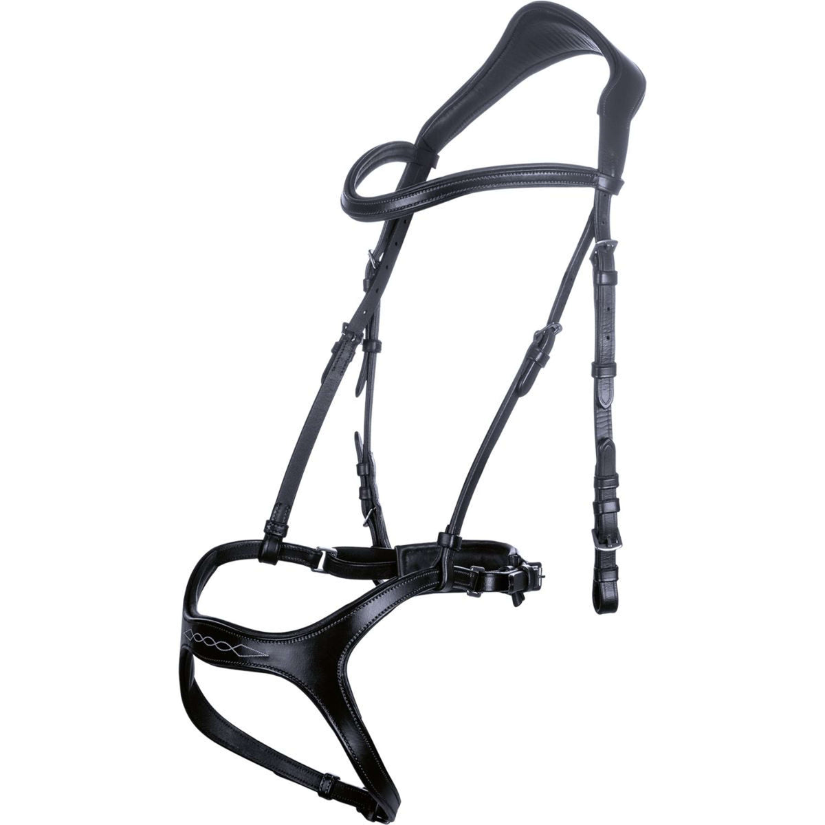 HKM Snaffle Bridle Anatomic Sports Black