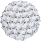 HKM Hair Net with Decorative Stones White
