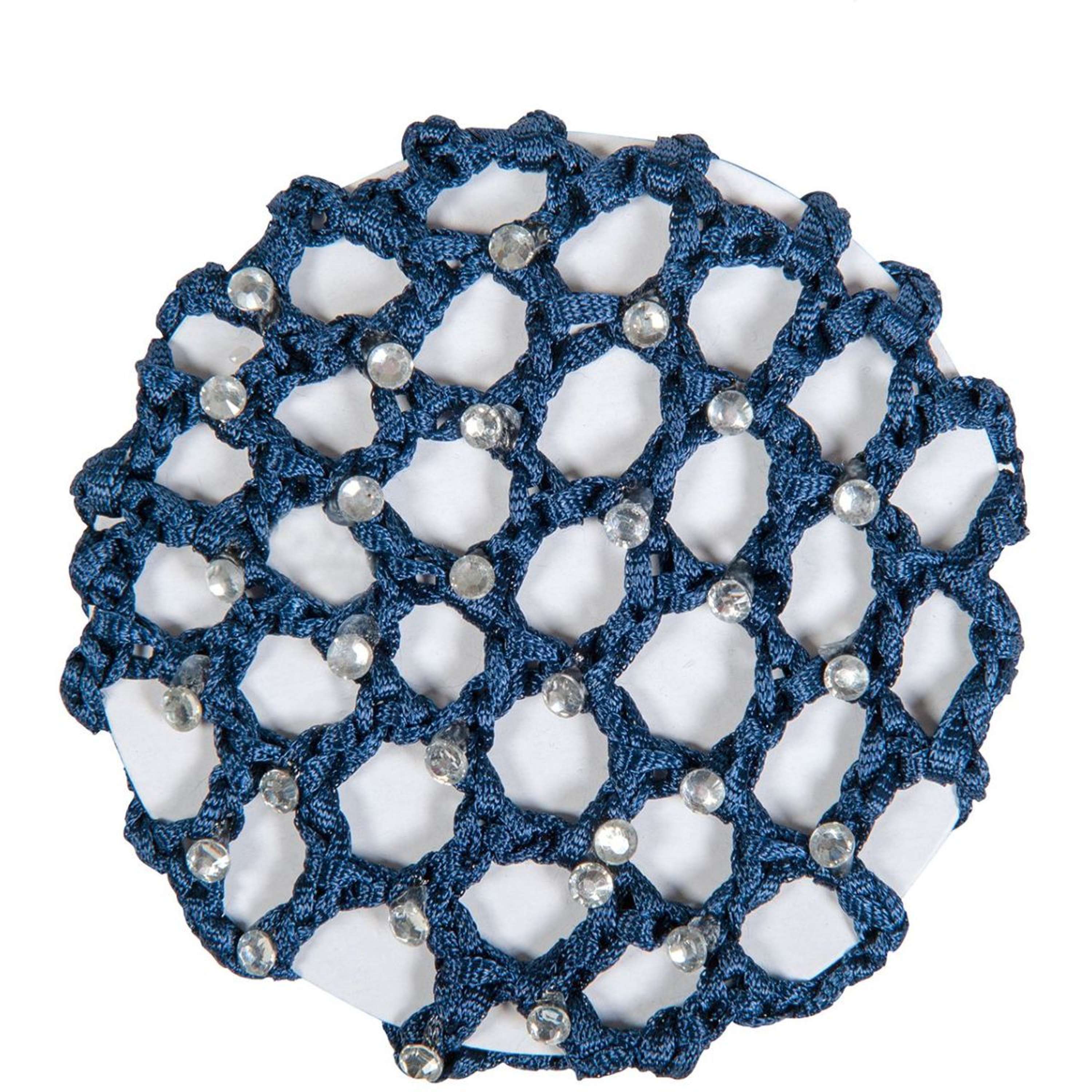 HKM Hair Net with Decorative Stones Darkblue