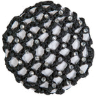 HKM Hair Net with Decorative Stones Black