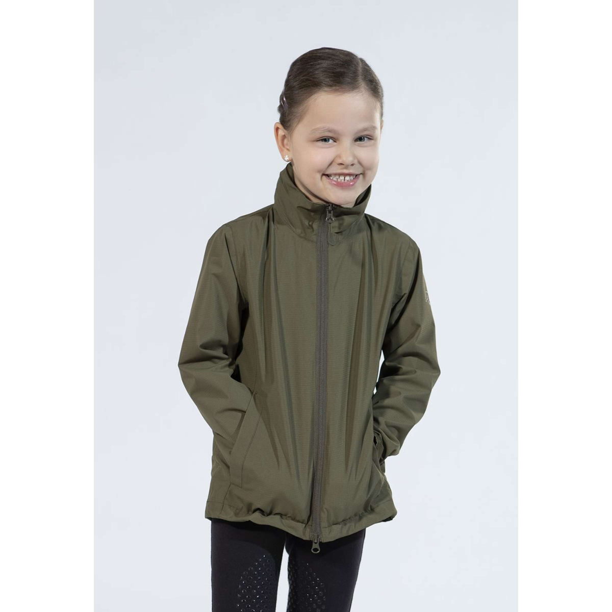 HKM Rain Coat Rainy Day Kids Olive Green