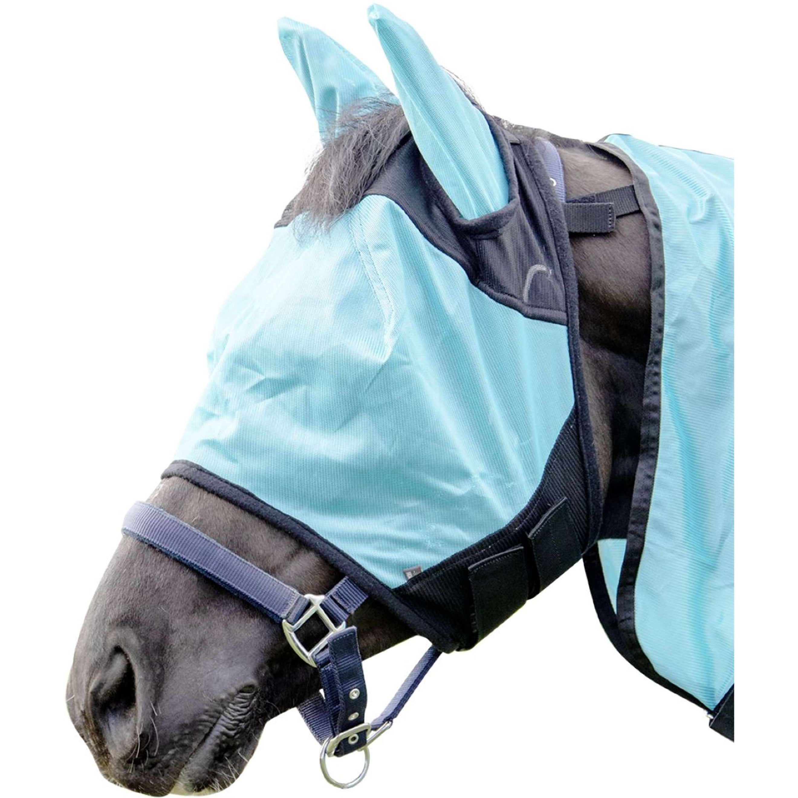 HKM Fly Mask Aqua Lemon