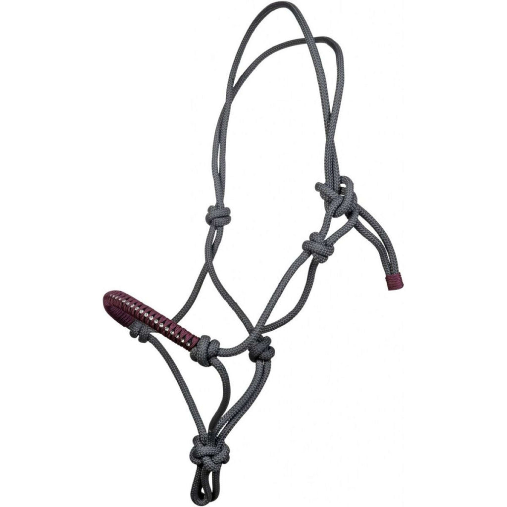 HKM Rope Halter Deko Dark Grey/Grapevine