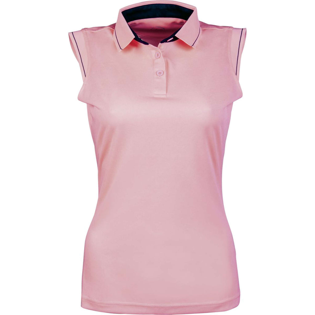 HKM Poloshirt Classico Sleeveless Neon Coral