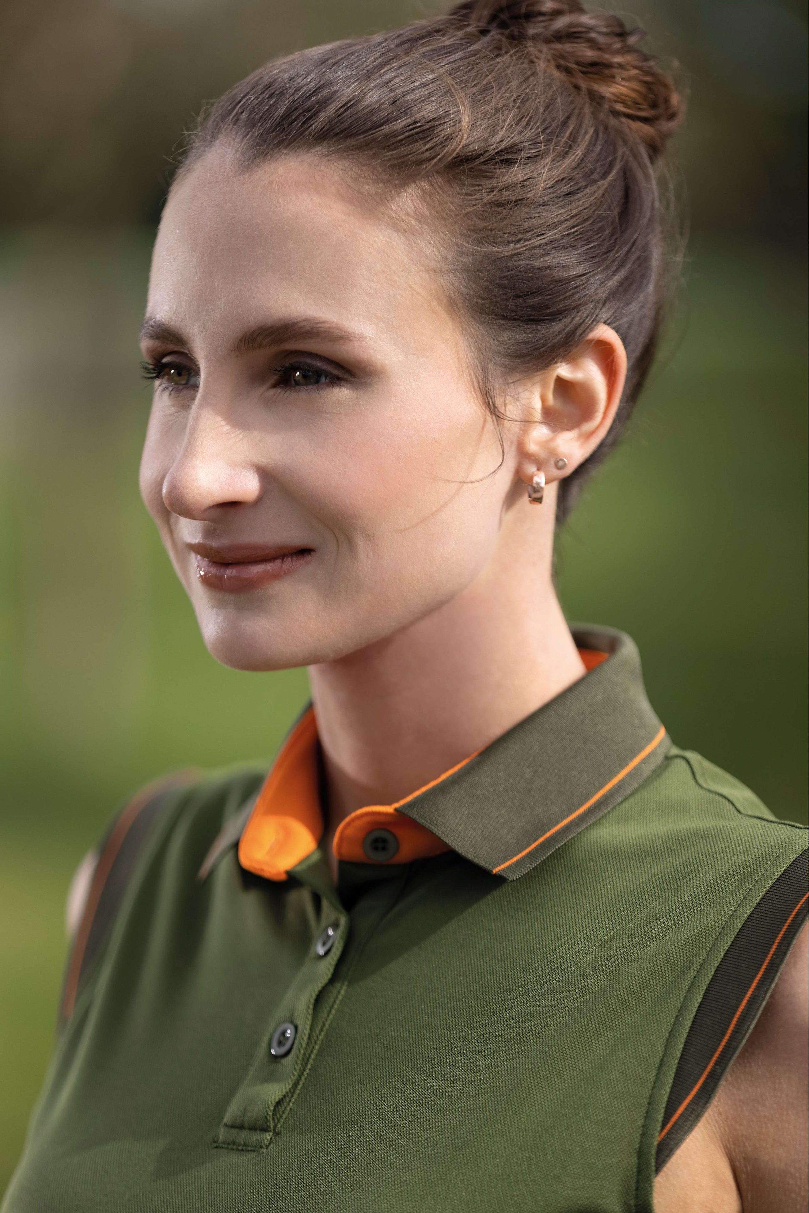 HKM Poloshirt Classico Sleeveless Olive Green HKM Poloshirt Classico Sleeveless Olive Green