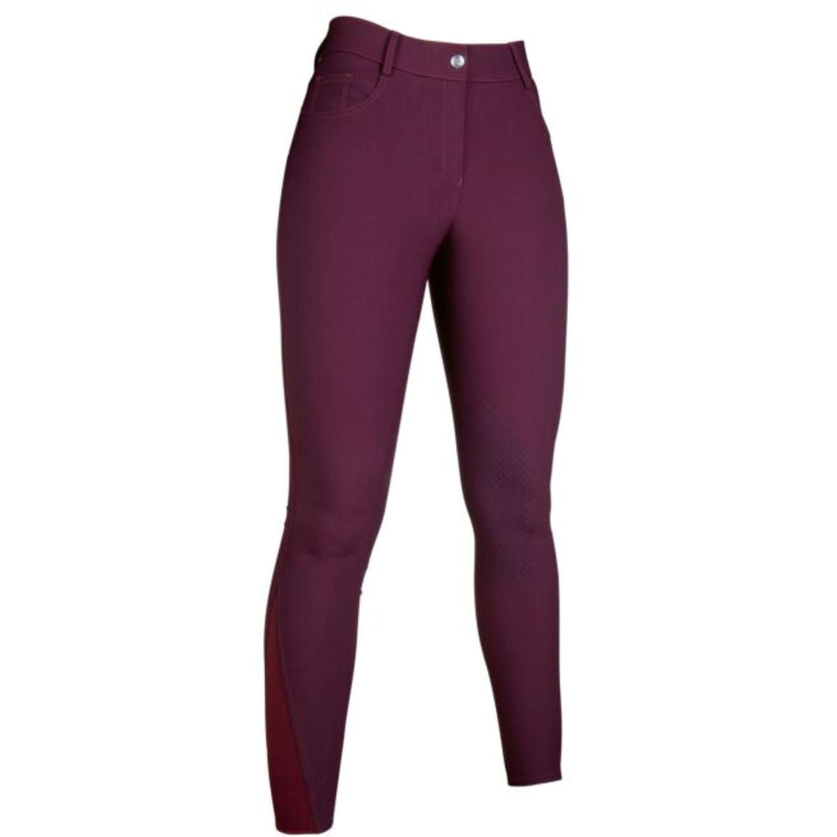 HKM Breeches Sunshine Silicon Knee Pads Kids Bordeaux